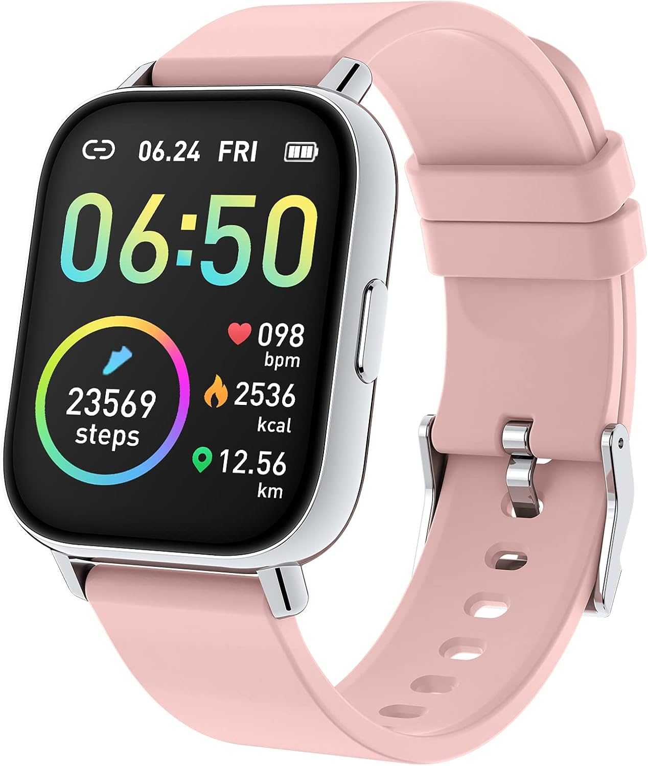 Elegancki smartwatch z precyzyjnym monitorowaniem aktywności fizycznej i długim czasem pracy baterii