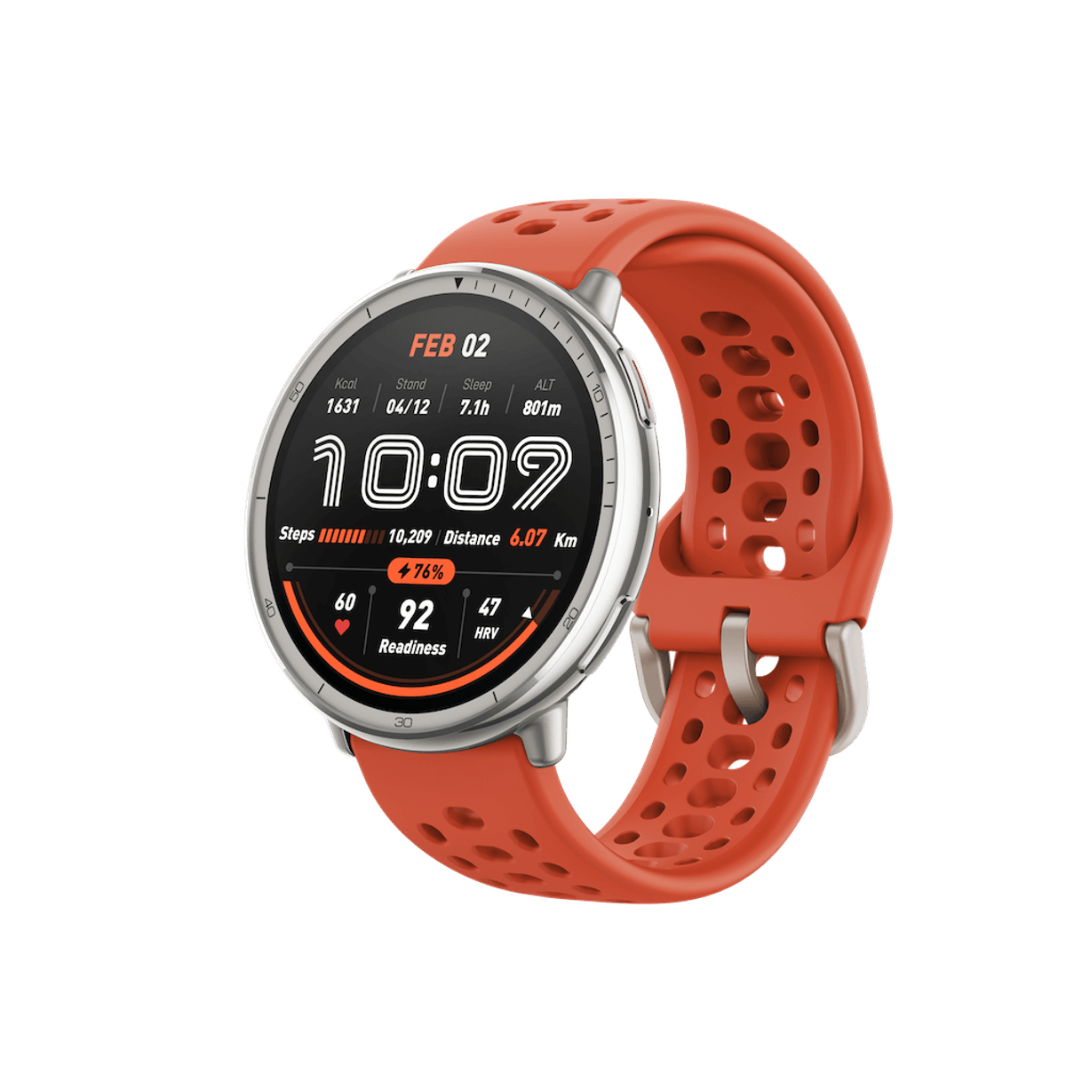 kobieta na rowerze górskim z widocznym zegarkiem GPS na kierownicy