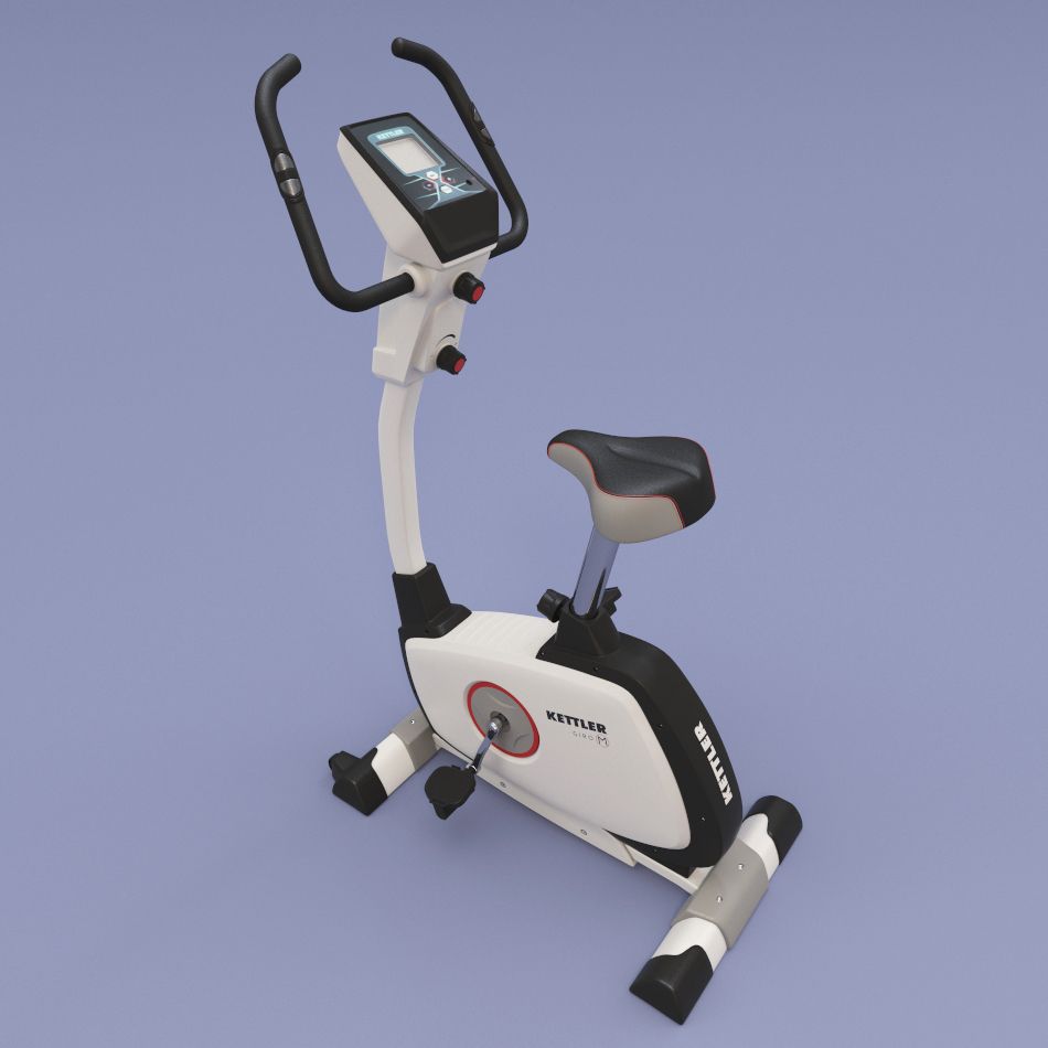 regulowana kierownica roweru stacjonarnego Kettler Axos z sensorami pulsu
